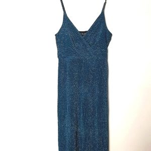 Trixxi sparkly blue jumpsuit